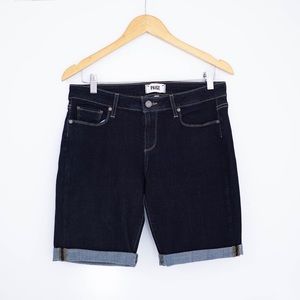 Paige DenimDark Wash Shorts Anthropologie